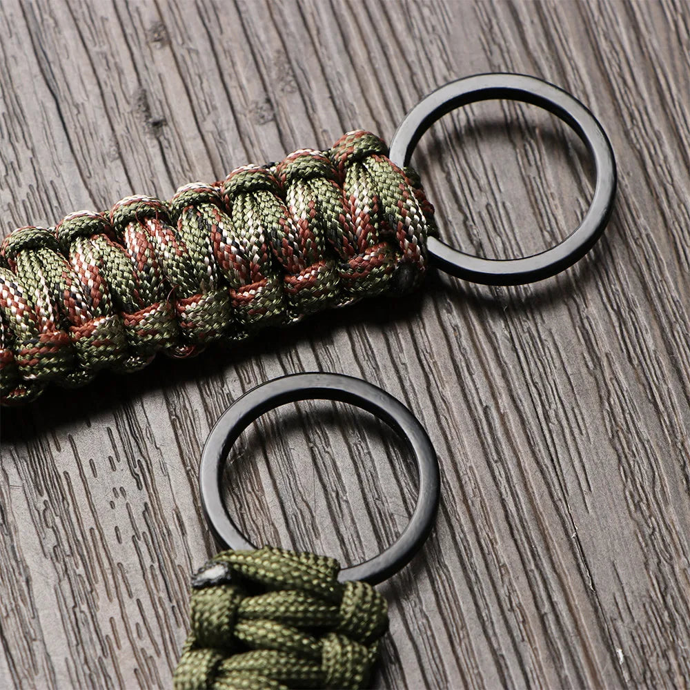Military Paracord Survival Keychain